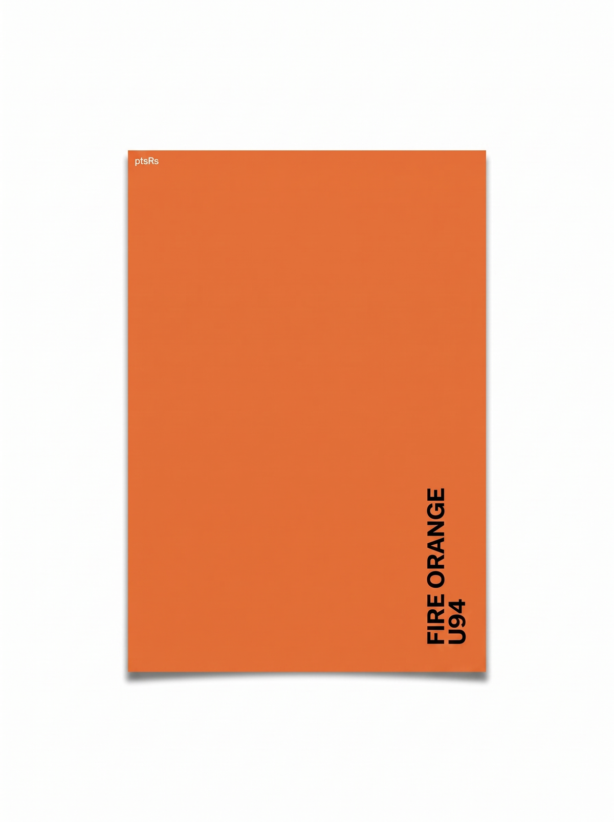 ptsRs Fire Orange U94 - 12x16 Color Print
