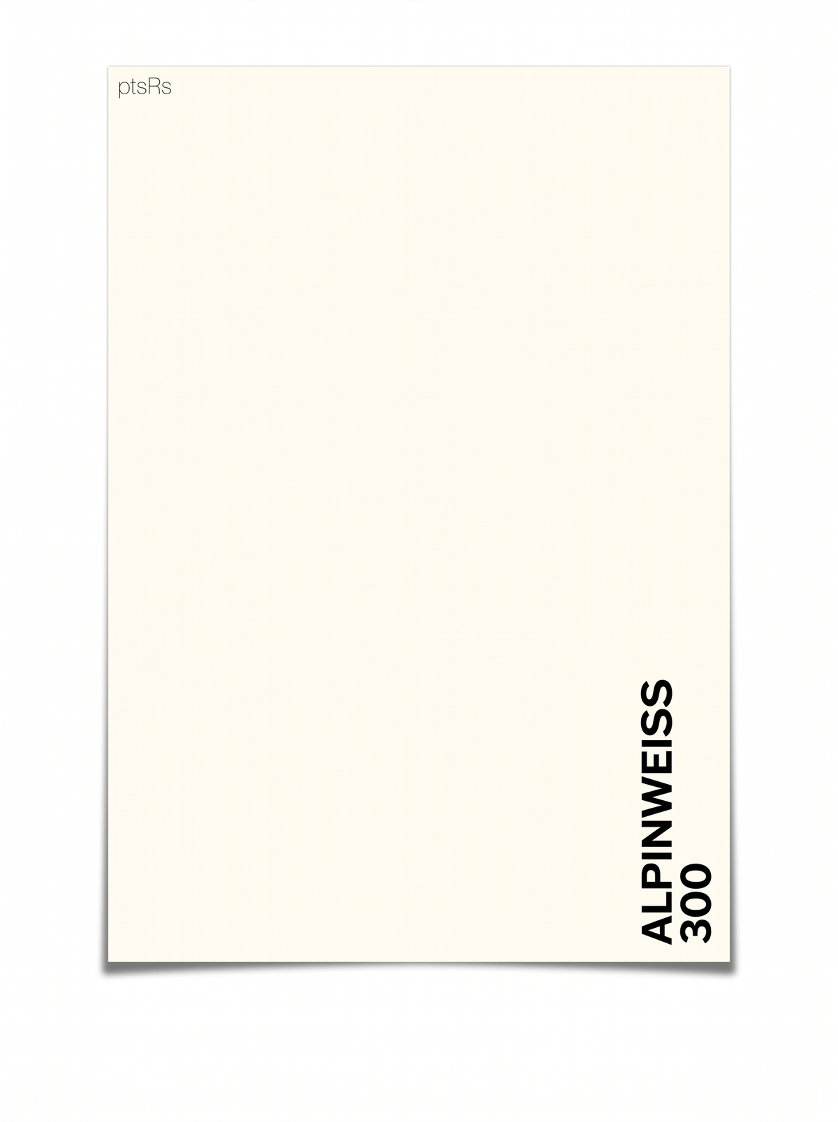 ptsRs Alpinweiss 300 - 12x16 Color Print